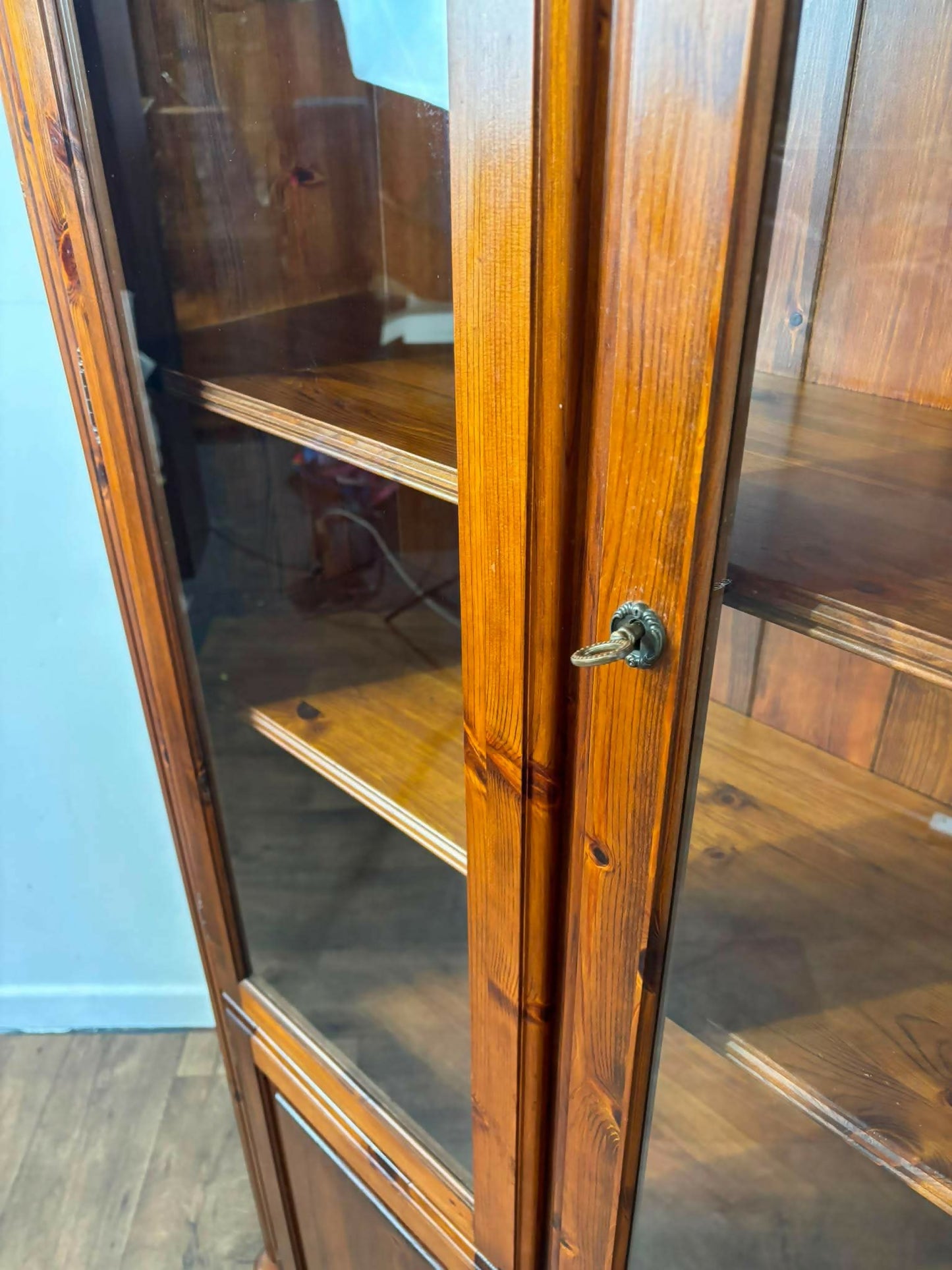 Contemporary ‘Ducal’ Pine Glazed Bookcase