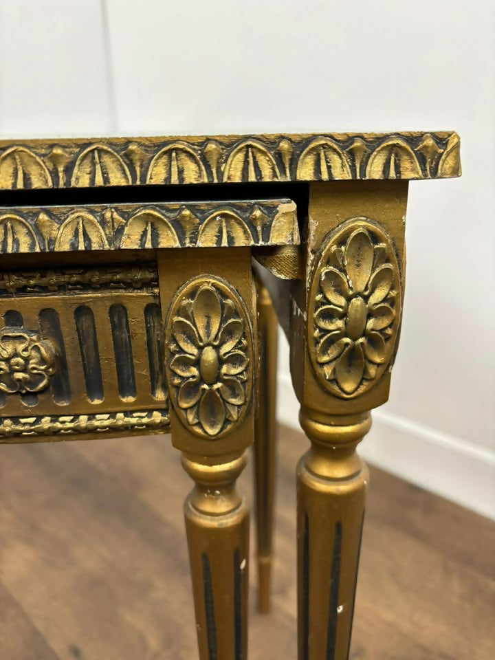 Vintage French Style Nest of Two Tables