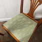 Set Of Six Reproduction Yew Wood Dining Chairs