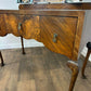 Vintage Walnut Veneered Triptych Mirror Dressing Table