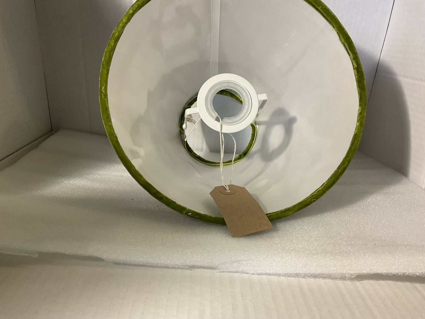 Decoupage and velvet Chinoiserie Lampshade