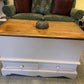 Vintage Painted Pine Chest, Blanket Box, Ottoman