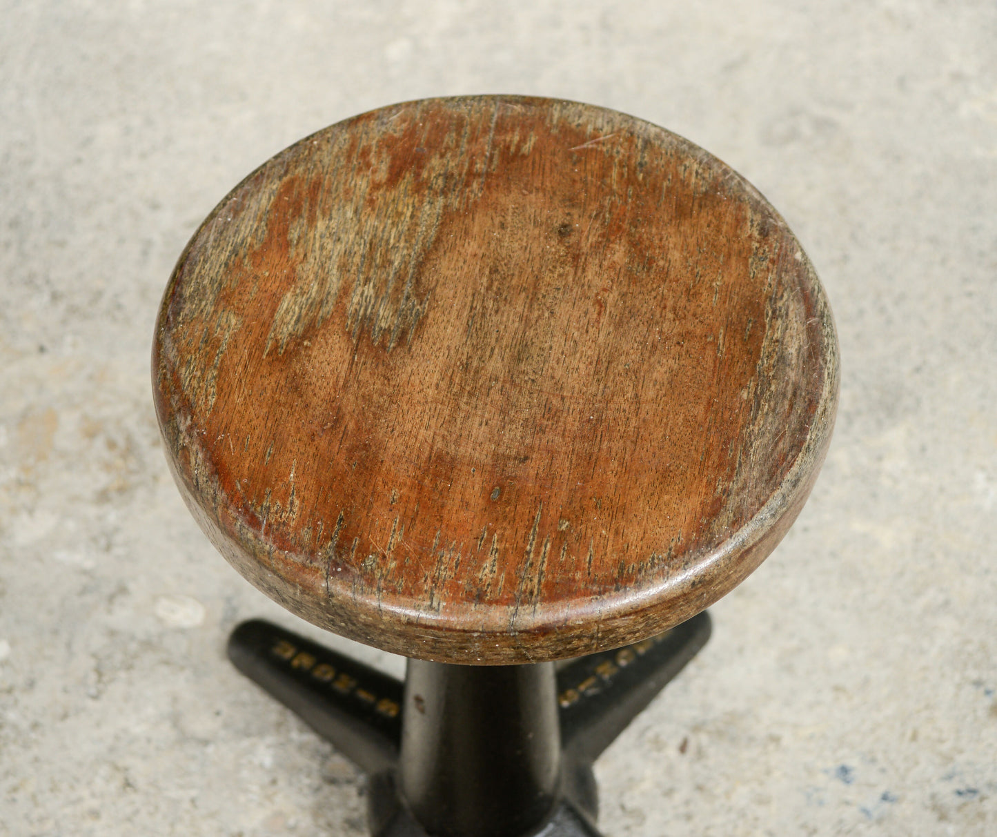Antique Singer Sewing Machinists Stools - Cast Iron - Adjustable Height -SKU 164