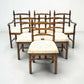 6 Dining Chairs by Youngers Upholstered Seats Incudes 2 Carvers FREE UK Delivery