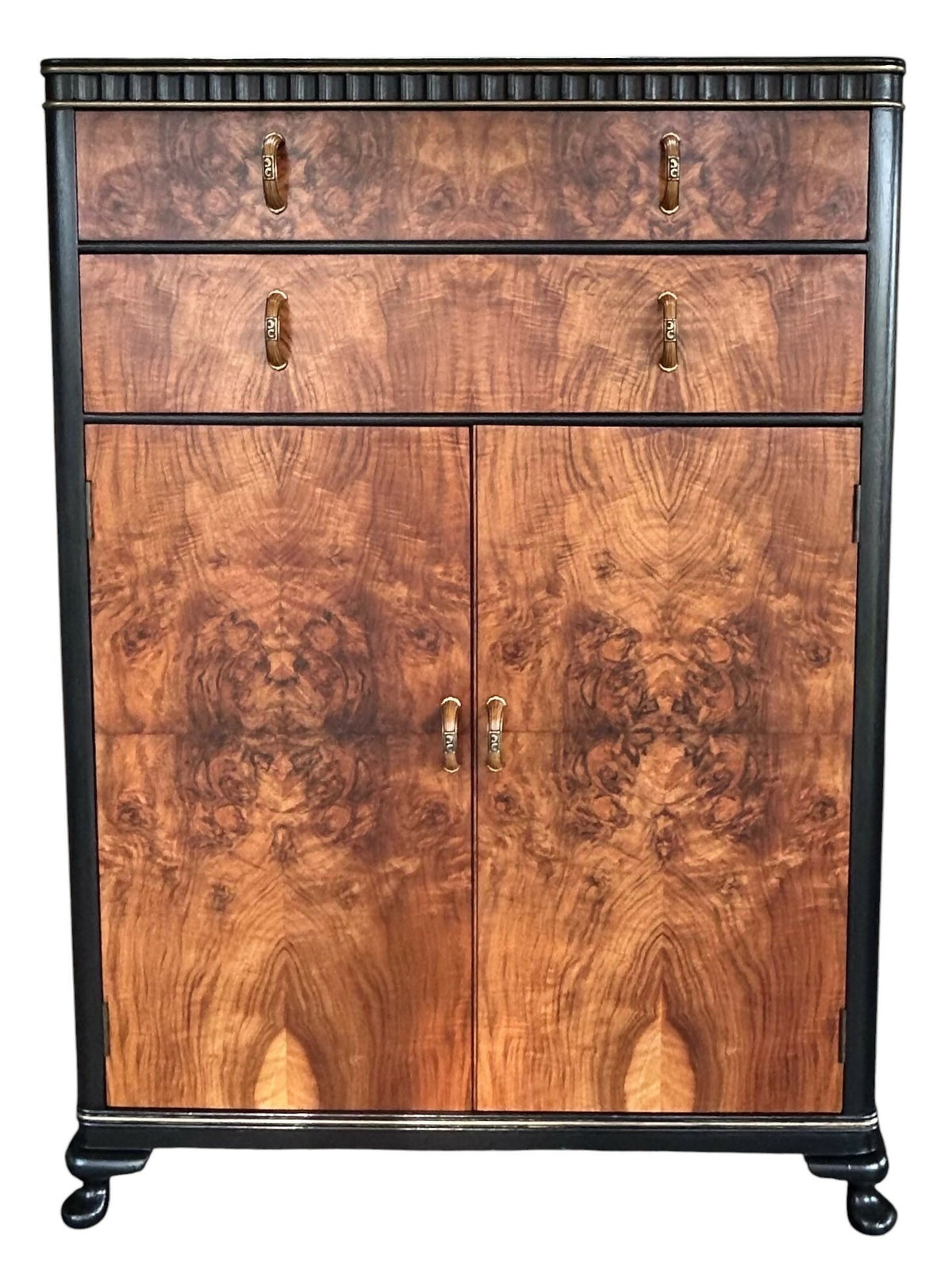 Art Deco Cocktail Cabinet. Original 1920's cabinet. Handpainted.