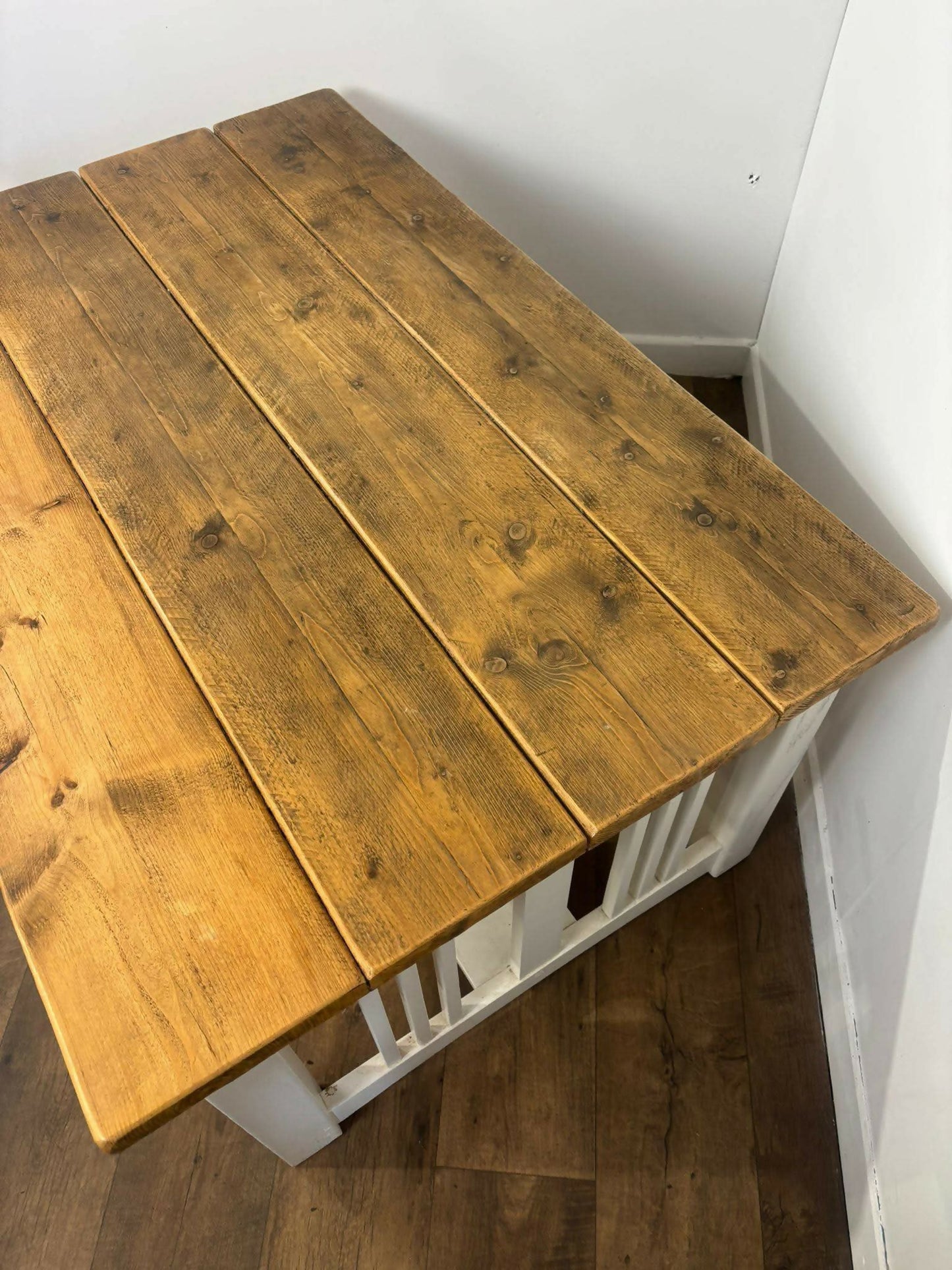 Large Modern Coffee Table With Reclaimed Top