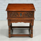 Old Charm Side Table Lamp Table Tudor Brown Finish With Drawer FREE UK* Delivery. SBR10880/0109E