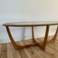 Mid Century Teak Coffee Table with Glass Top