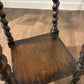 Vintage Oak Barley Twist Plant Stand