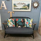 Ercol 203/2 sofa - black finish - fully refurbished