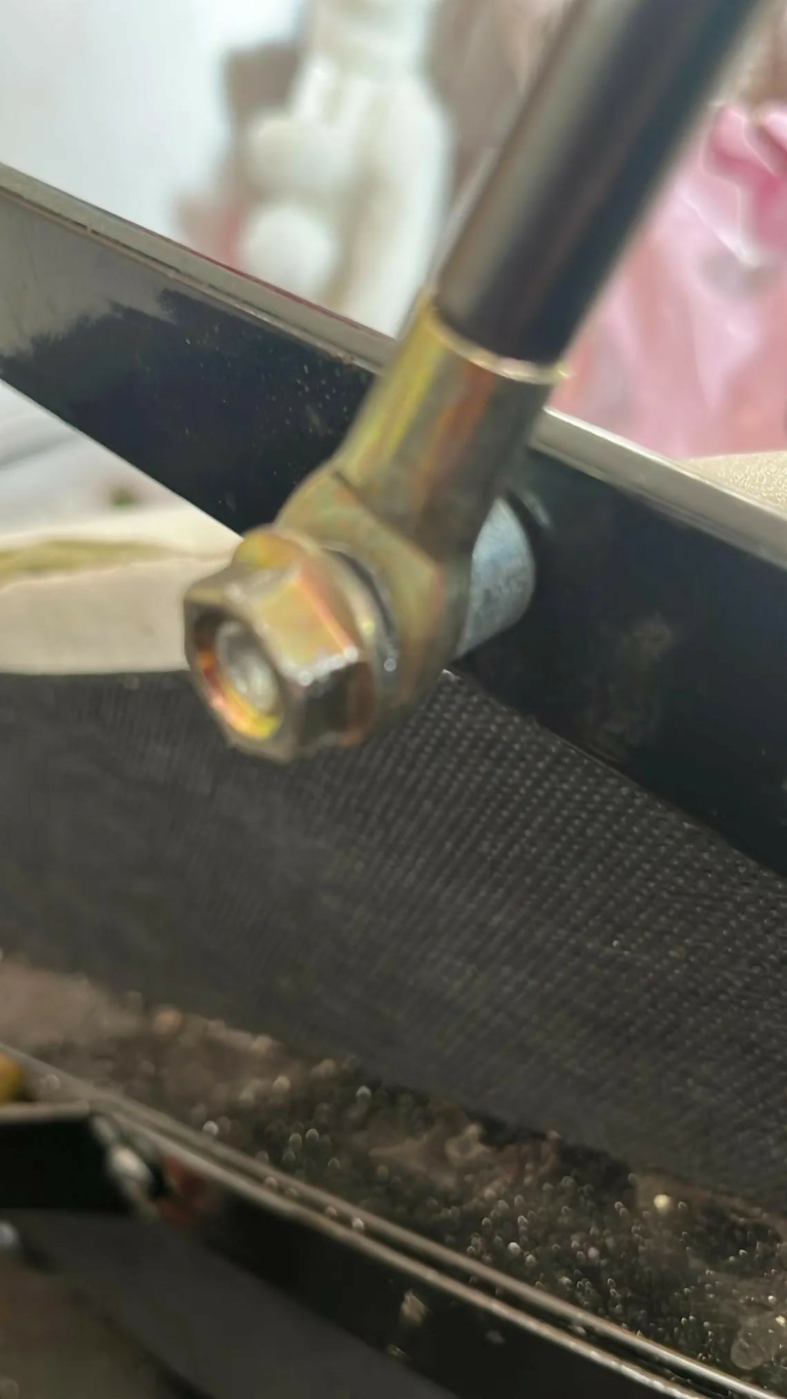 Midcentury Modern Charcoal Grey Sideboard: Animal Print TV Unit