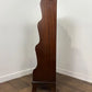 Vintage Mahogany Four Shelf Waterfall Bookcase
