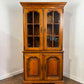 Modern Reproduction Glazed Oak Bookcase