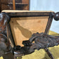 Carolean carved oak high back chair - having a very decoratively carved back, legs2