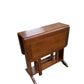 Art Deco Oak Drop-Leaf small side table