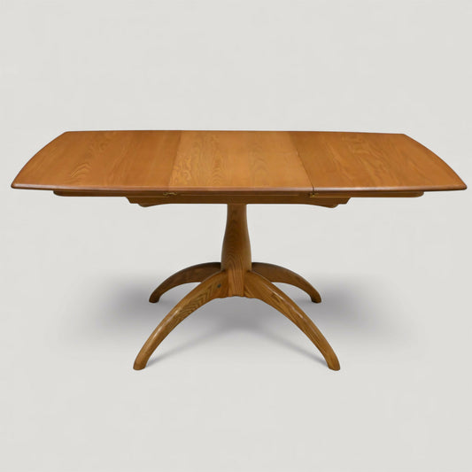 Ercol Windsor Dining Table Extending Pedestal Light Finish 1192 FREE UK Delivery. SBR10974/2509E