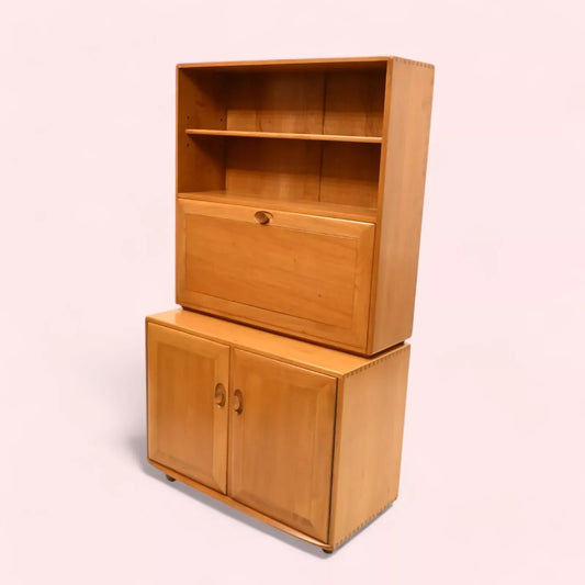 Ercol Windsor Bureau/Drinks Cabinet Double Cupboard Light FREE UK Delivery