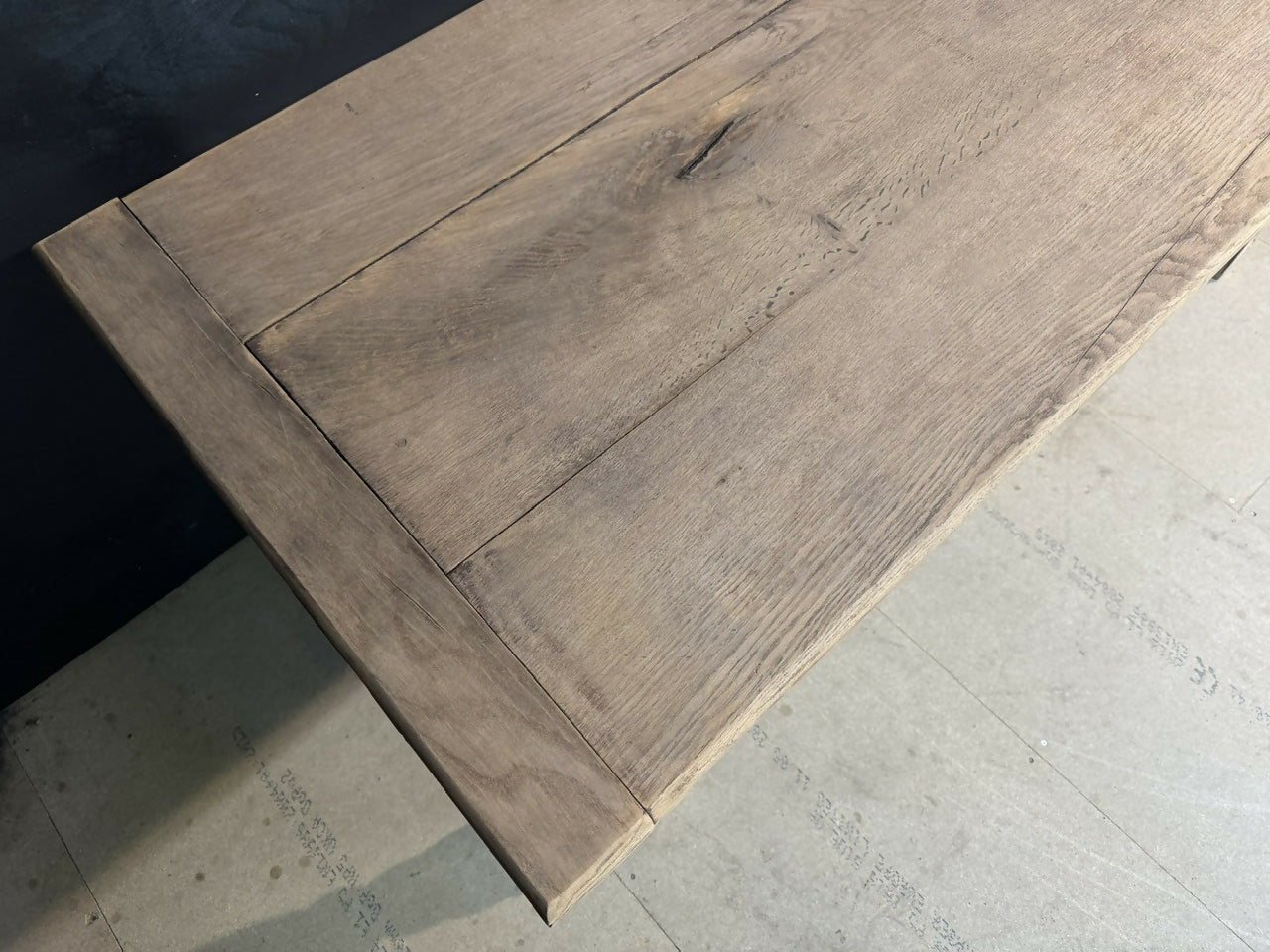 Bleached Oak Farmhouse Dining Table