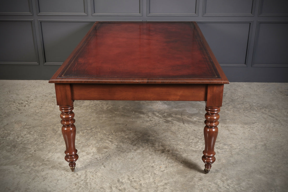 Early Victorian Mahogany Partners Writing Table
