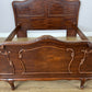 Bed Vintage French Louis XVI King Size Bed Frame Carved Headboard LOT 6403