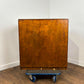 Vintage Oak Veneer Bank of Ten Drawers