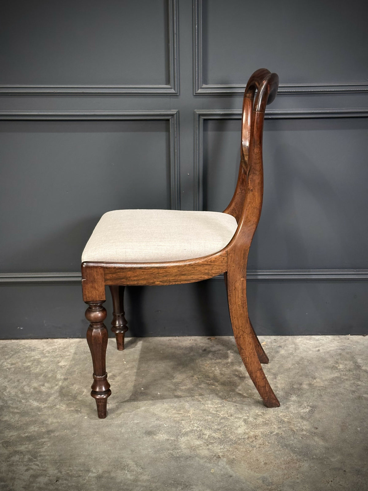Set of Eight Rosewood Dining Chairs