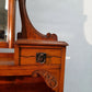 Oak Dressing Table Arts & Crafts complete with mirror and inlay detail