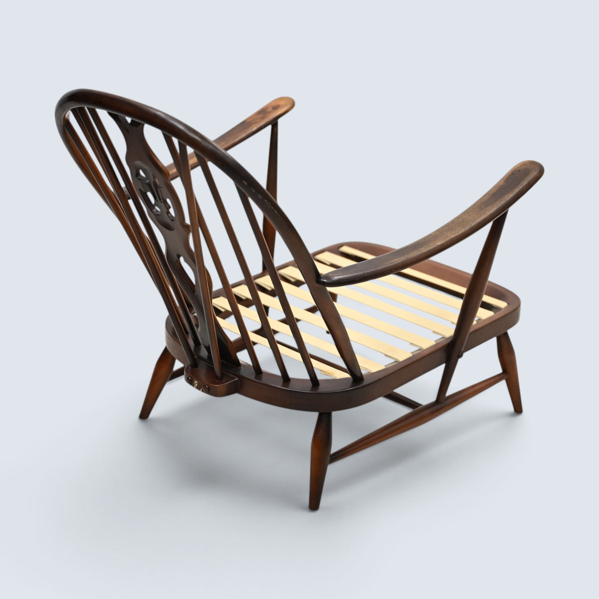 Ercol Fleur-De-Lyes Easy Chair Frame No Cushions New Webbing FREE UK Delivery*