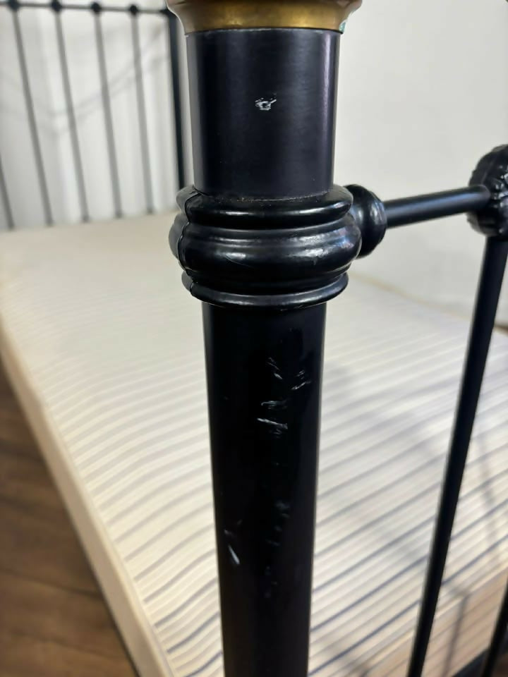 Reproduction Victorian Style Brass & iron Single Bed