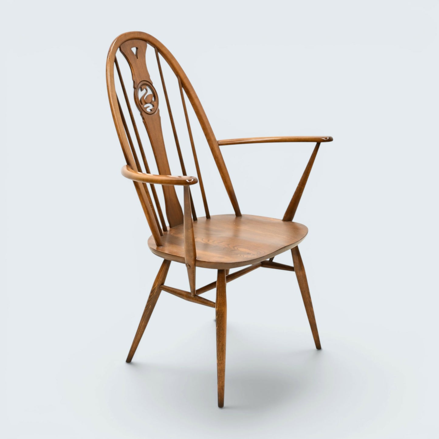 4 Ercol Swan Bow Back Dining Chairs Windsor Bow Golden Dawn FREE UK Delivery*