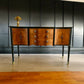 Vintage Serpentine Flame Mahogany Sideboard