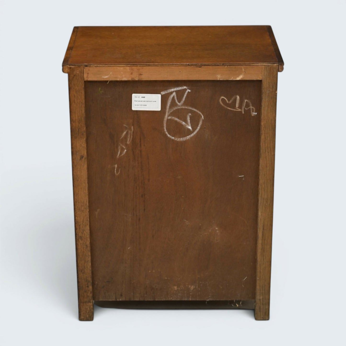 Old Charm Linenfold Cupboard Bedside Cabinet 2 Door Light Oak FREE UK DELIVERY*