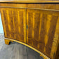 Reproduction Yew Concave Corner Cabinet