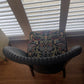 Occasional chair upcycled Lloyd loom mid century chic