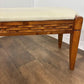 Contemporary Mahogany Framed Duet Piano Stool