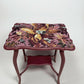 Vintage side table , lamp table , console table Art