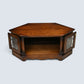 Old Charm Corner TV Stand / Video Cabinet Tudor Brown Finish FREE UK Delivery*