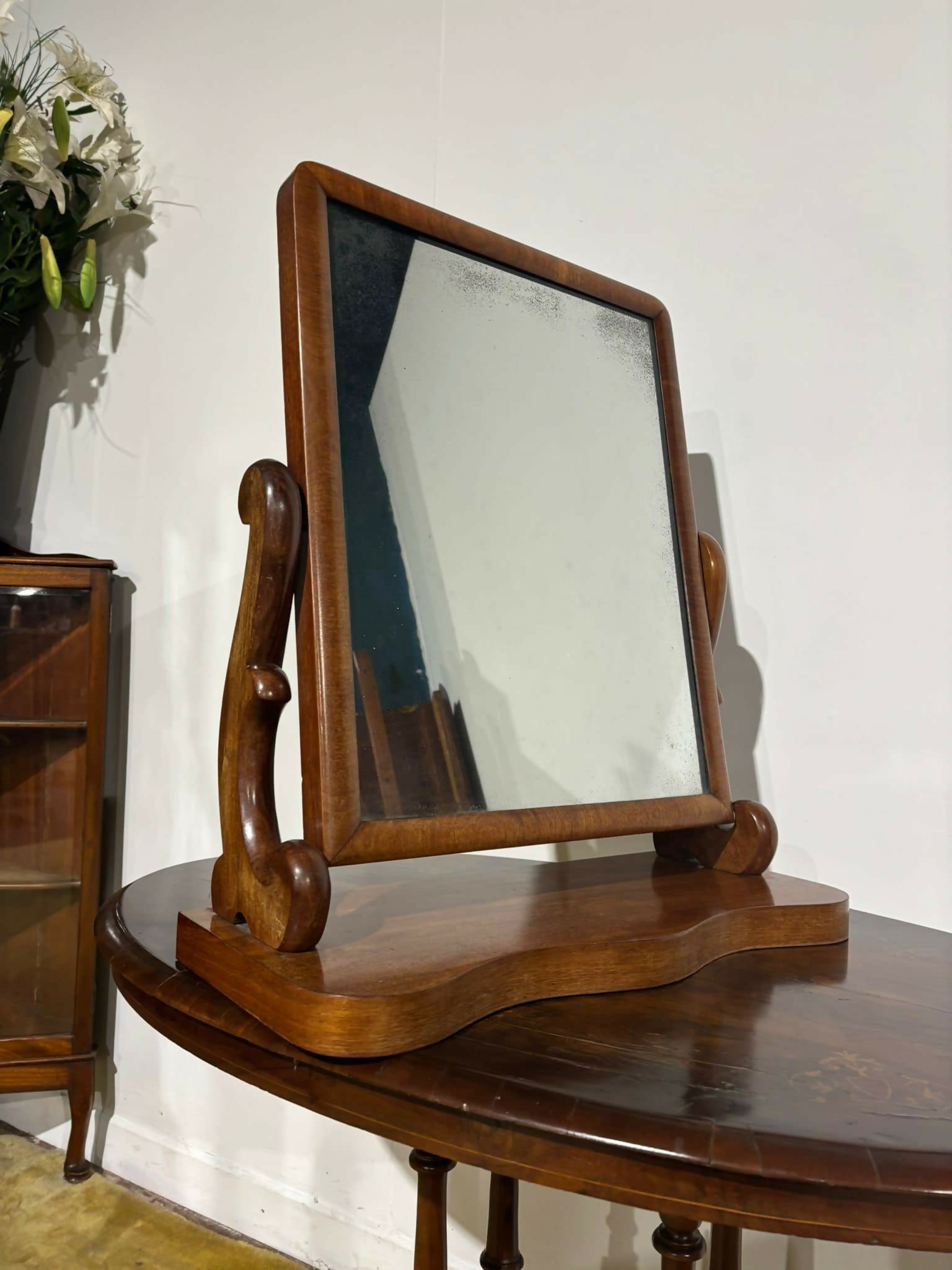 19th Century Mahogany Mirror00