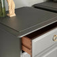 Stunning pro spray painted stag bedside tables Grey….ANY COLOUR