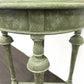 Round Green Stone Effect Occasional Side Table