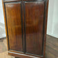 Oriental Style Two Door Mahogany Wardrobe