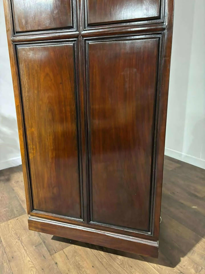 Oriental Style Two Door Mahogany Wardrobe
