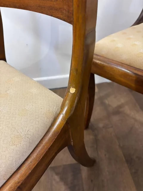 Set of Six Victorian Mahogany Dining Chairs