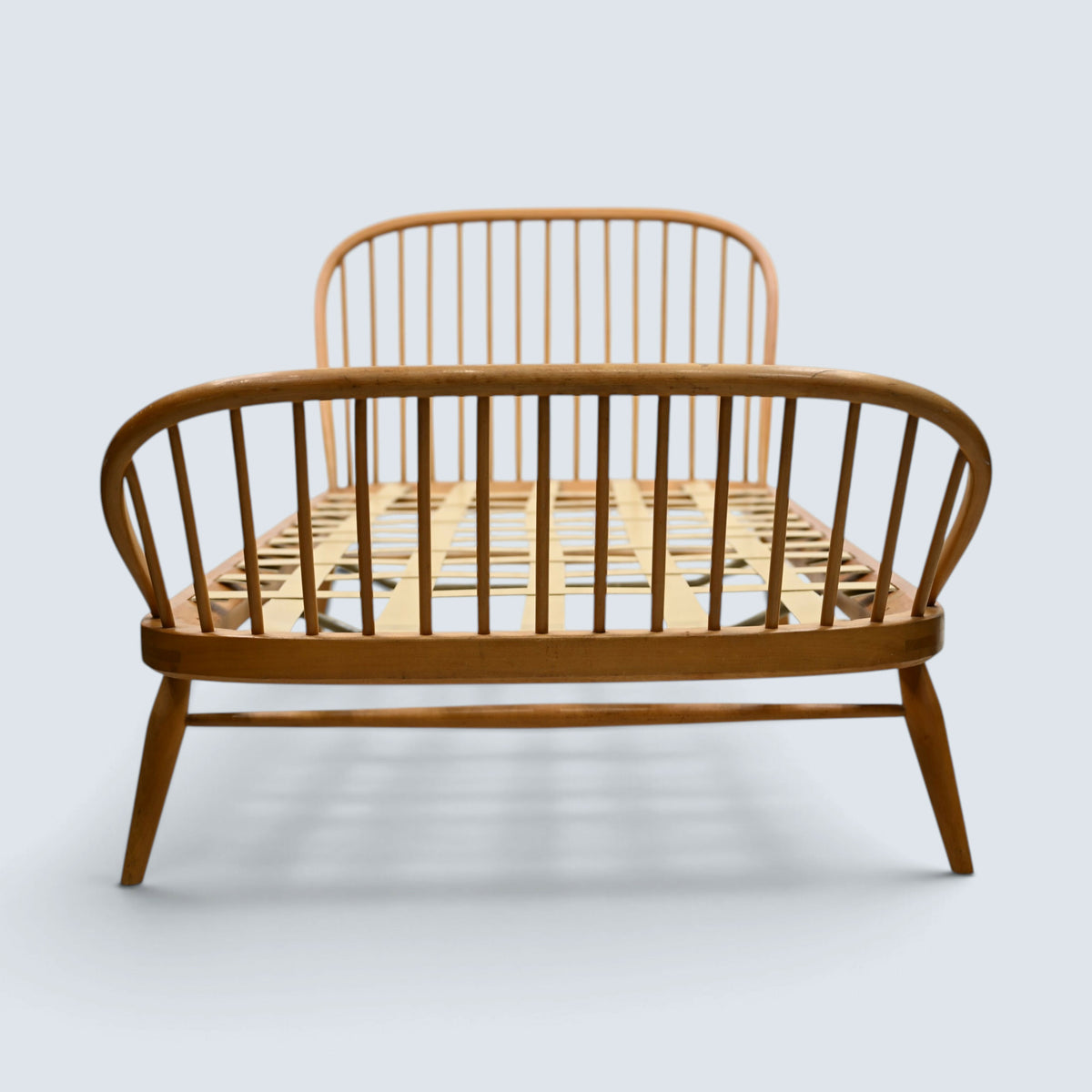 Ercol Windsor Single Bed New Pirelli Webbing Old Light Finish FREE UK Delivery