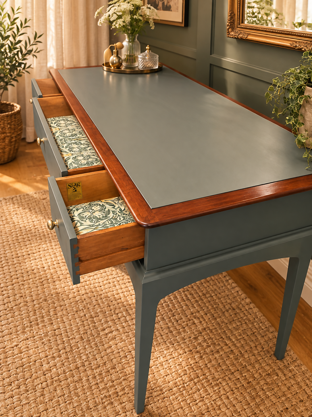 Stag Minstrel dressing table console table writing desk
