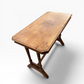 Antique late Victorian Oak stretcher table / desk.