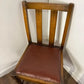 Vintage Set Of Six Oak Dining Chairs