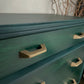 Mid Century Chest Of Drawers, Green and Teal