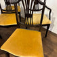 Set of Six Upholstered Mahogany Dining Chairs with Pierced Splat Backs (2 Carvers & 4 Side Chairs)