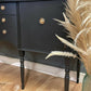 STUNNING BLACK & GOLD MAHOGANY SIDEBOARD